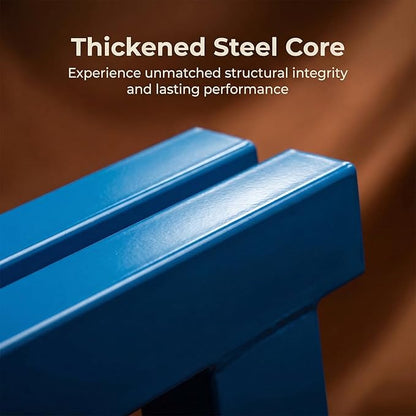 47.2" Garden Bench with backrest, Metal Bench Outdoor, Ground-Mountable, Securable Outdoor Benches, Garden & Park, Also Available in39.4, 59", and 70.9"