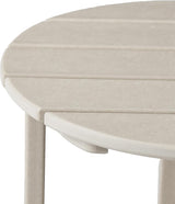 WestinTrends Dylan Adirondack Round Outdoor Side Table, Sand - Photo 9