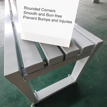 Outdoor Bench Weatherproof Garden Bench Metal Outdoor Seating All Weather Park Bench Outside Bench, Easy to Assemble(Purple,80cm/31in)