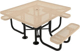 COATEDOUTDOORFURNITURE Coated Outdoor Furniture Heavy-Duty Portable ADA-Compliant Outdoor Picnic Table with Umbrella - Photo 1
