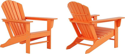 WestinTrends Dylan Outdoor Adirondack Chair (Set of 2), Orange