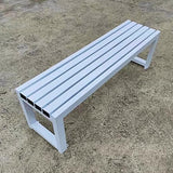 Weatherproof 3-Seater Metal Garden Bench for Outdoor Patio, Parks & Lounges - Heavy Duty with 700lbs Load Capacity - Photo 1