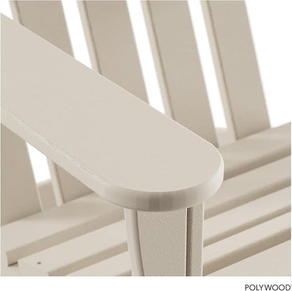 POLYWOOD AD4030SA Classic Outdoor Adirondack Chair, Sand