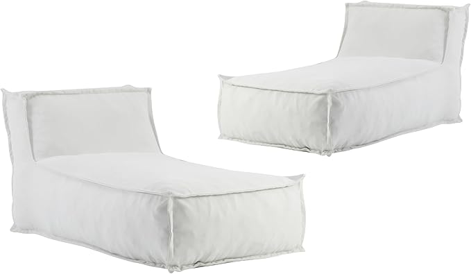 Christopher Knight Home Natty Outdoor Bean Bag Chair Set of 2, Fabric Bean Bag Chair for Adults and Kids - Photo 5