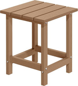 MUCHENGHY Adirondack Outdoor Side Table, 14.7" Patio Side Table Weather Resistant, HDPE Outdoor End Tables for Patio - Photo 1