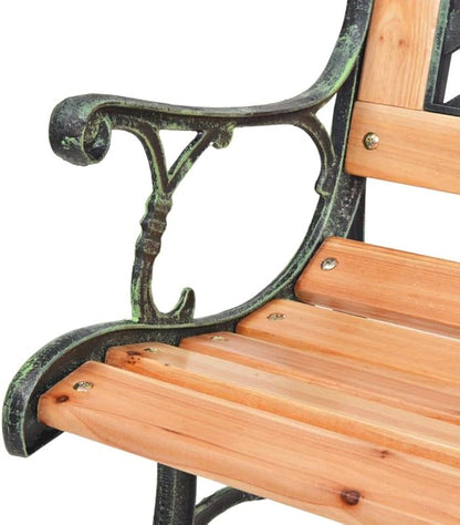 Garden Bench Outdoor Bench for Patio Metal Bench Park Bench Cushion for Yard Porch Work Entryway 48" x 20" x 28.7"