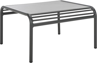 SAFAVIEH Outdoor Patio Furniture Core Grey Metal & Sintered Stone Coffee Table (Fully Assembled)