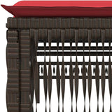Outdoor Chaise Lounge Brown 78 x 21.7 in PE Rattan Sunlounger with 5-Position Reclining Backrest for Poolside Patio - Photo 9