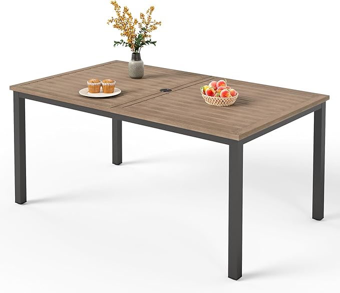 PHI VILLA 64" Rectangle Outdoor Dining Table - Photo 1