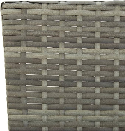 Industrial Style ,Patio Bench,Outdoor Bench,Garden Bench,Park Bench,Front Porch Chair,for parks,Patio,Garden,Front Porch ,Lawn,Balcony,Backyard,Poolside,Terrace,with Cushions 69.3" Gray Poly Rattan