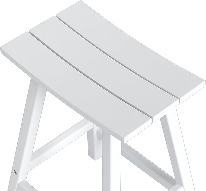 WestinTrends Malibu Malibu 24 Inch Counter High Saddle Stools (Set of 3), Gray - Photo 5