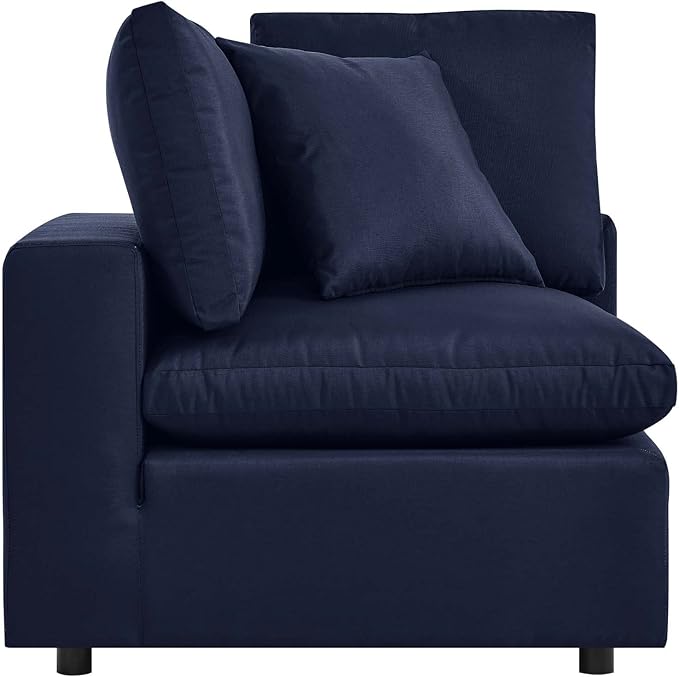 Modway Commix Overstuffed Outdoor Patio Corner Chair in Navy - Photo 3