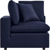 Modway Commix Overstuffed Outdoor Patio Corner Chair in Navy - Photo 3