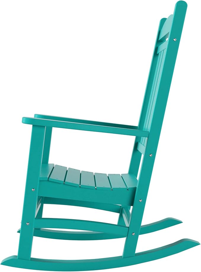WestinTrends Malibu Outdoor/Patio Rocking Chair, Turquoise