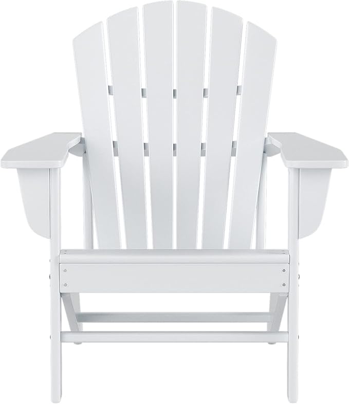 WestinTrends Dylan Outdoor Adirondack Chair, White
