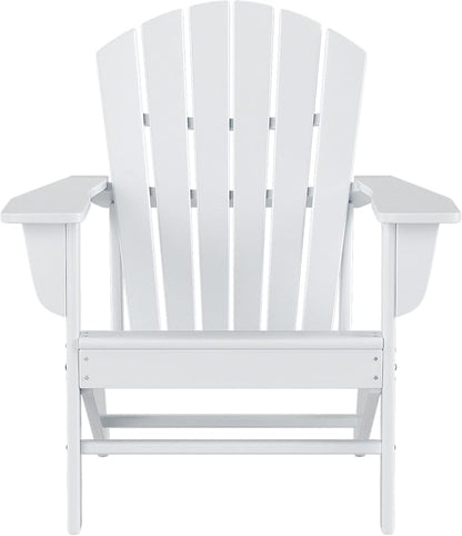 WestinTrends Dylan Outdoor Adirondack Chair, White