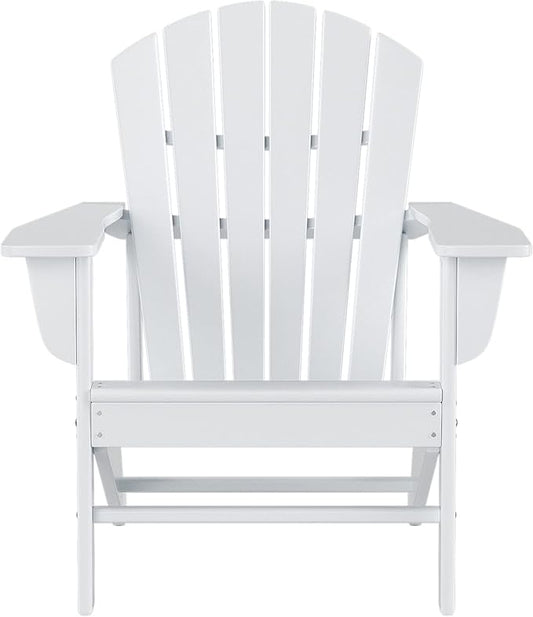 WestinTrends Dylan Outdoor Adirondack Chair, White