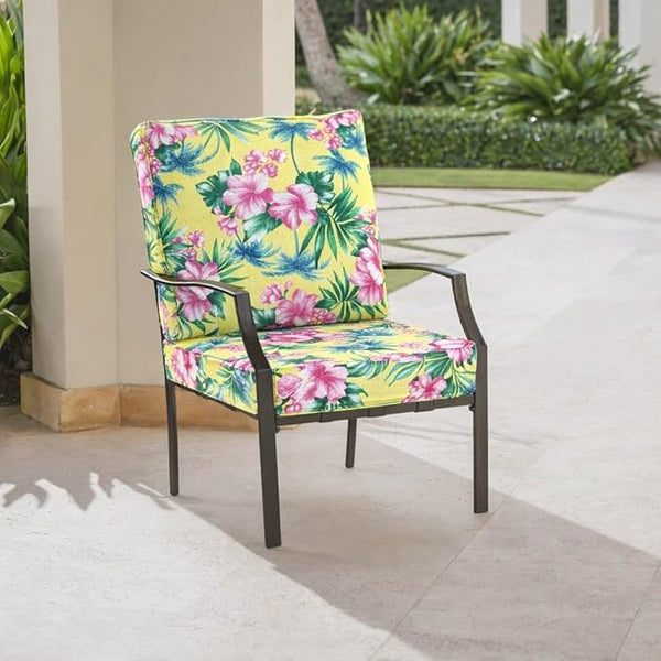 BrylaneHome Bh Outdoor Performance 2-Section Deep Seating Cushion - Banana Island - Photo 1