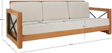 SAFAVIEH Couture Outdoor Patio Furniture Collection – Curacao 3-Seat Patio Sofa - Photo 3