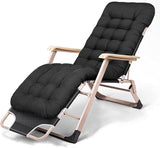 Chair Reclining Lounge Chair Patio Chairs, w/Removable Cushion & Headrest, Reclining Camping Chair w/Upgraded Lock - Photo 1
