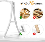 VINGLI 5FT Porch Swing Frame, 1000LBS Heavy Duty A-Frame Wooden Porch Swing Stand with Curved Arc Top - Photo 2