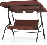 Tangkula 3 Person Porch Swing, Patio Swing with Removable Cushion & Powder-Coated Steel Frame - Photo 1