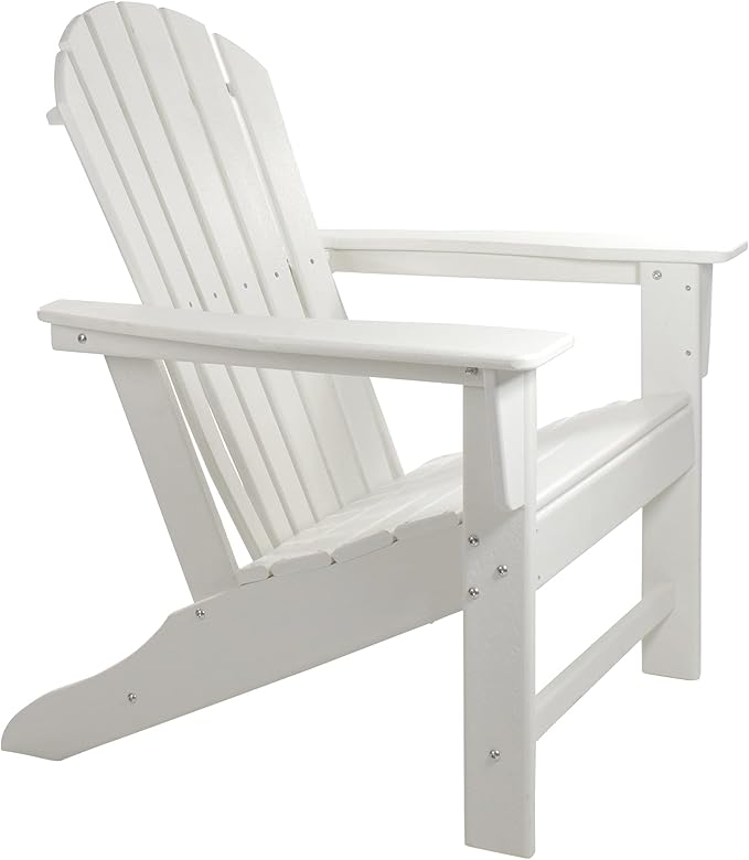 Northlight Weather Recycled Plastic Outdoor Adirondack Chair, 38", White