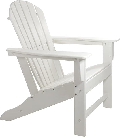 Northlight Weather Recycled Plastic Outdoor Adirondack Chair, 38", White