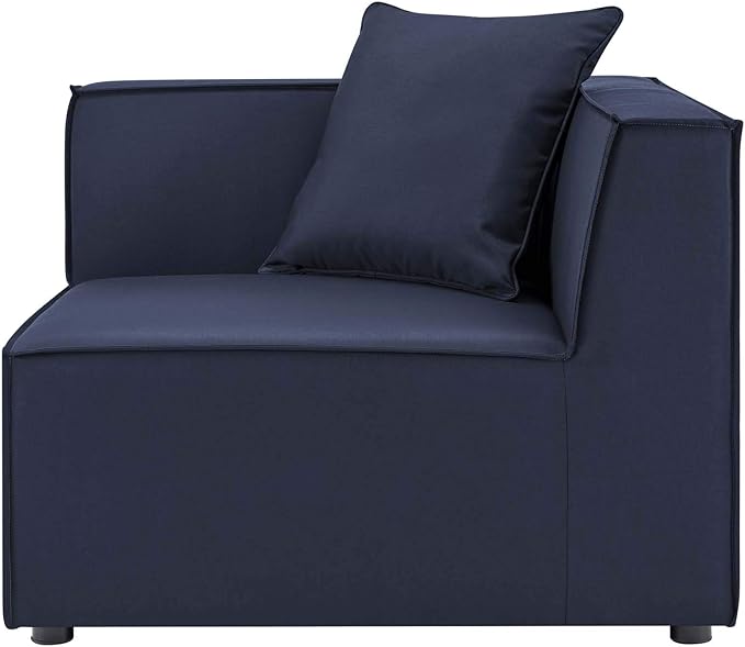 Modway EEI-4385-NAV Saybrook Patio Upholstered 6-Piece Sectional Sofa in Navy - Photo 6