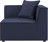 Modway EEI-4385-NAV Saybrook Patio Upholstered 6-Piece Sectional Sofa in Navy - Photo 6