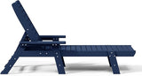 WestinTrends Malibu Poly Reclining Chaise Lounge Navy Blue - Photo 7