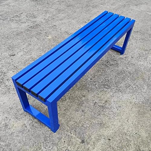 Weatherproof Metal Outdoor Patio Garden Bench, 3-Seater for Parks and Lounges, Heavy-Duty 700lbs Load Capacity, Perfect for Gardens and Backyards