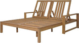 Outdoor Double Lounge Chair with 5-Position Adjustable Backrest for Each Seat - Photo 8