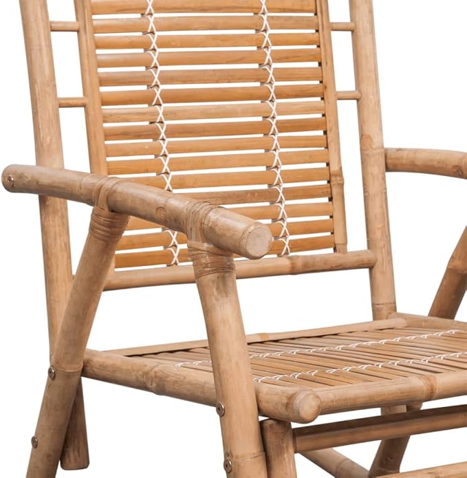 Terrace Garden Outdoor Sun Lounger,Home Lunch Breathable Leisure Chair,Rocking Chair Bamboo