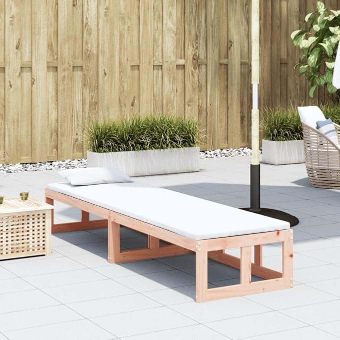 Extendable Garden Bench, Solid Douglas Wood Patio Seating, Adjustable Outdoor Loveseat, Durable Weather-Resistant Bench for Balcony, Porch, Deck, Brown