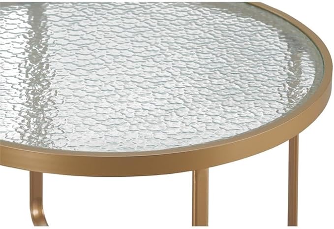 Elle Decor Mirabelle Outdoor Coffee Table in French Gold - Photo 5