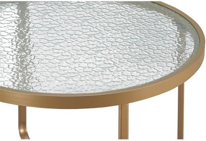 Elle Decor Mirabelle Outdoor Coffee Table in French Gold