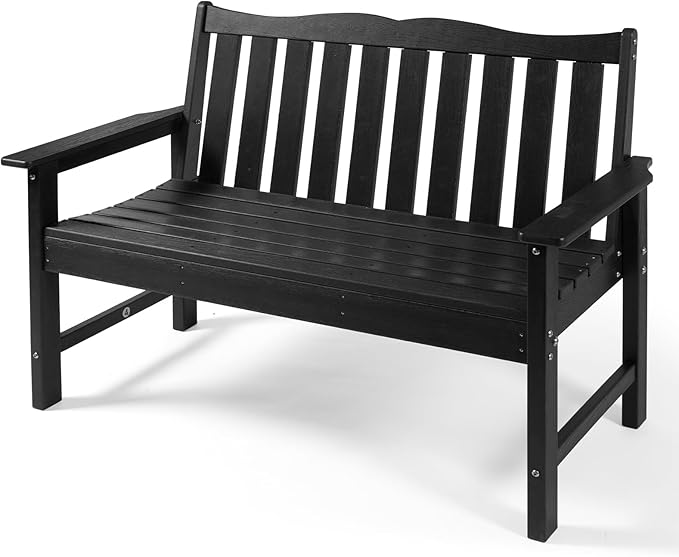 Backyard Expressions Poly Patio Bench (800 Lb Capacity) – Weatherproof Outdoor Bench, Low Maintenance - Photo 7