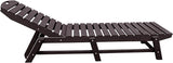Phat Tommy Outdoor Pool Chaise Lounge, Heavy-Duty Beach Lounger - Folding, HDPE - Photo 4