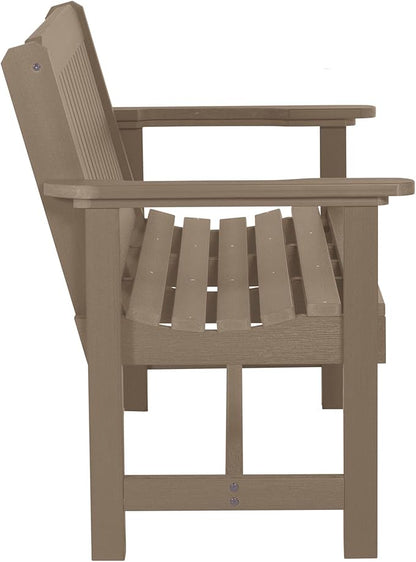 Sequoia Professional Commercial Grade Exeter Garden Bench, 4ft, Woodland Brown