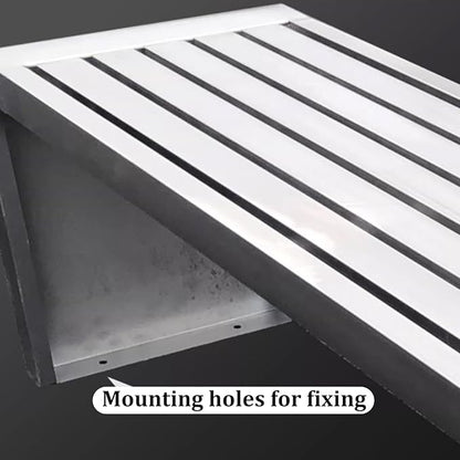 Outdoor Benches Weatherproof 304 Stainless Steel Metal Garden Benches Backless for Front Porch Patio Commercial Entryway Deck Ready to Use Commercial Seating(100x40x45cm)