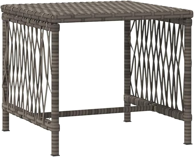 3-Piece Outdoor Lounge Set in Grey-Navy Poly Rattan, 78.74 inch Reclining Chaise w Adjustable Backrest - Photo 6