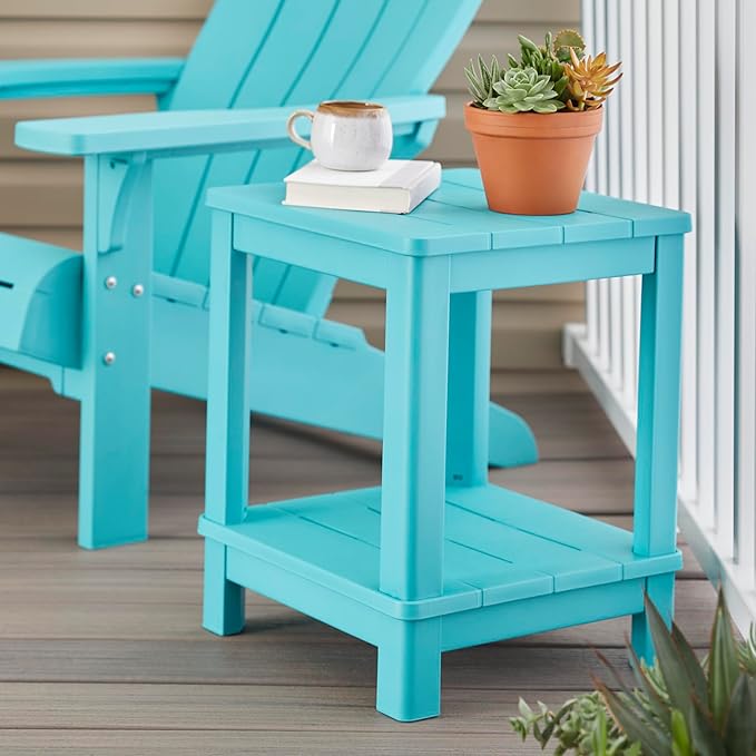 Keter Deluxe Adirondack Side Table - Teal - Photo 2