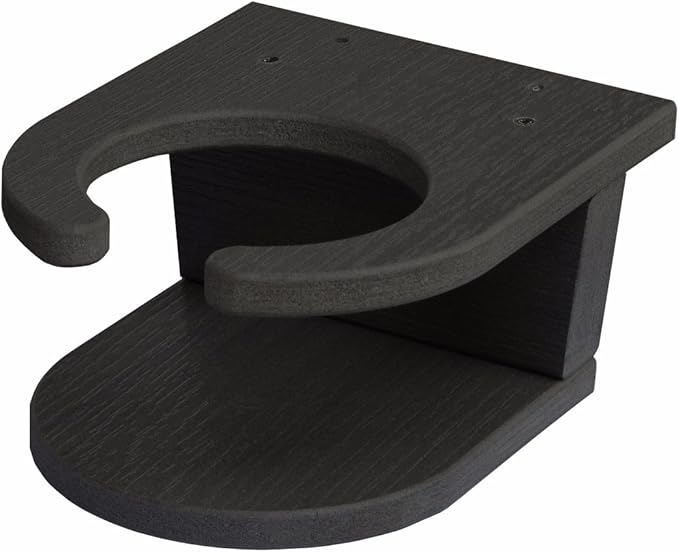 highwood Screw-On Cup Holder for Adirondack Chairs, Black