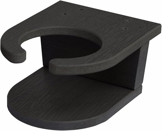 highwood Screw-On Cup Holder for Adirondack Chairs, Black