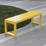 2 Person Outdoor Bench Weatherproof, Metal Garden Benches, Front Porch Bench seat, 880 Lbs Weight - Photo 2
