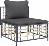 Metal Frame Outdoor Chairs, Garden Decorative Chairs, Reading Relaxation Chair, for Deck, Backyard, Porch - Photo 3