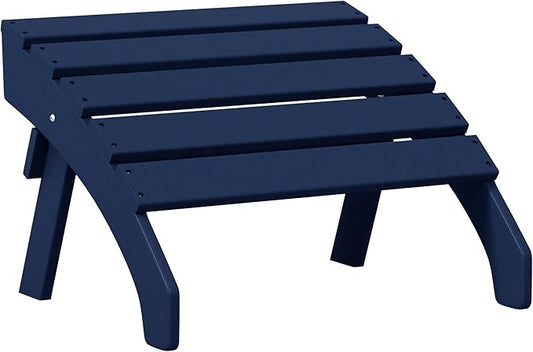 Costaelm Adirondack Chair Footrest, Patio Footstool, Ottoman Outdoor Foot Rest for Patio Waterproof, Adirondack Ottoman Patio Footstool, Navy Blue