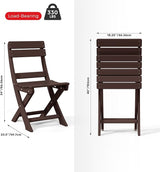 Costaelm Outdoor Patio Modern Folding Dining Chair - Photo 3