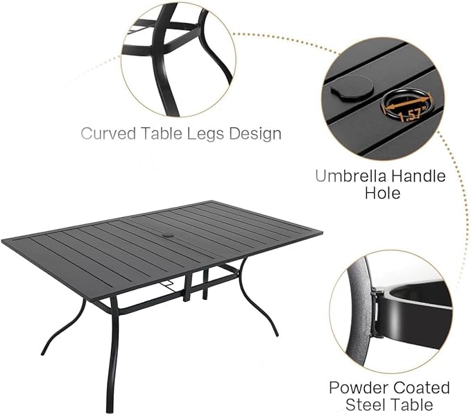 Patio Dining Table for 6 Person - Photo 4